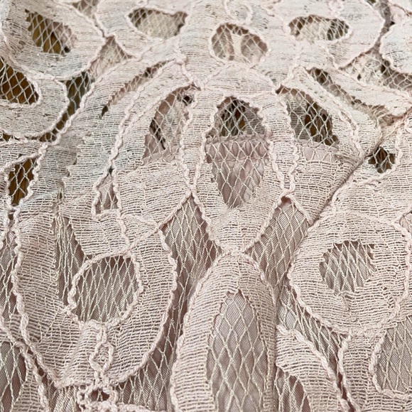 New Lauren Conrad Light Pink Lacy Dress - Picture 2 of 6